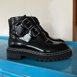 Proenza Schouler Black Combat Boots